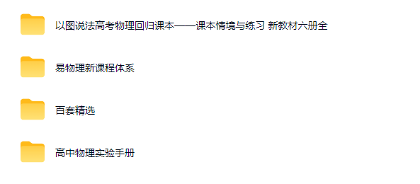 高三高考物理复习资料合集