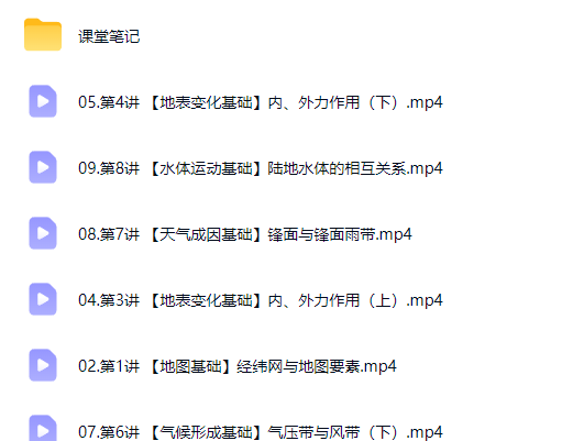 2027高中高二地理 王媛韬 暑假班