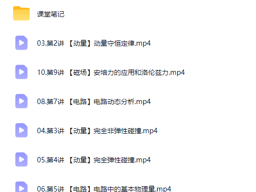 2027高中高二物理 孙竟轩 一轮暑假班A班