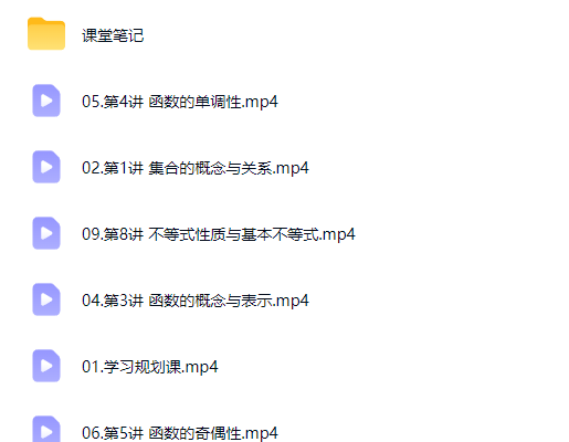 2027高中高一数学 王子豪 一轮S暑假班