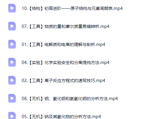 2027高中高一化学 郑慎捷 暑假班