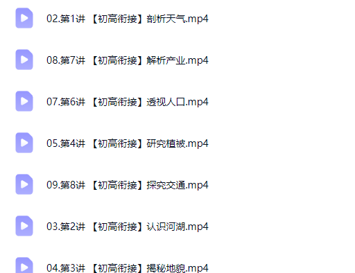 2027高中高一地理 王媛韬 暑假班