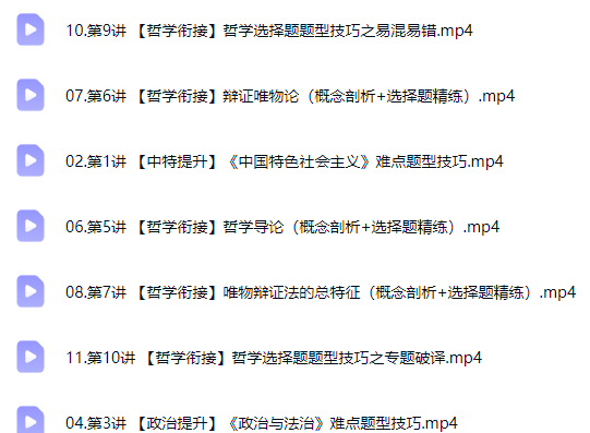 2027高中高二政治 周峤矞 暑假班