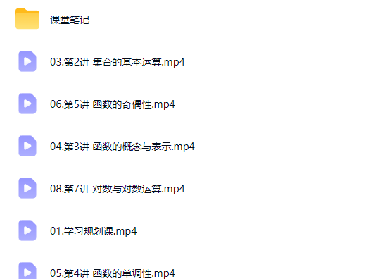 2027高中高一数学 王子豪 一轮S暑假班