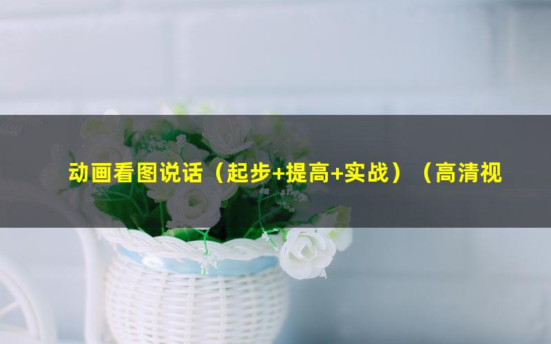 动画看图说话(起步+提高+实战)(高清视频打包)