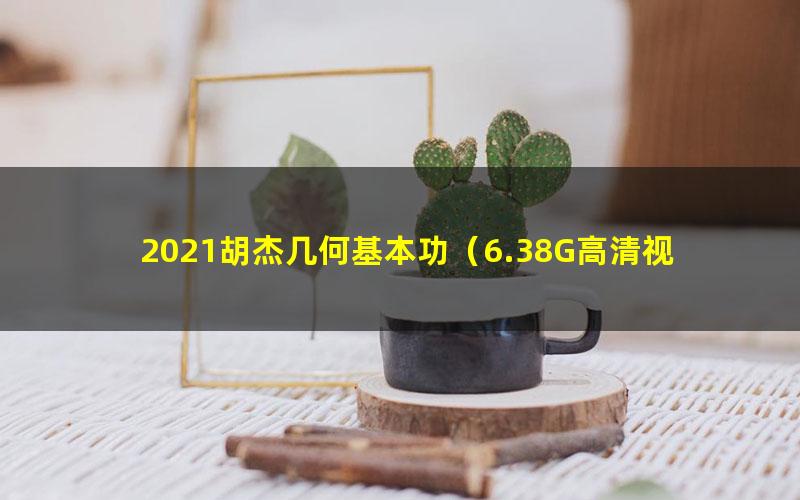 2021胡杰几何基本功(6.38G高清视频)