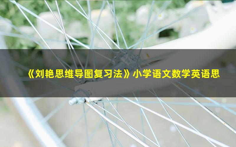 《刘艳思维导图复习法》小学语文数学英语思维导图(10张)