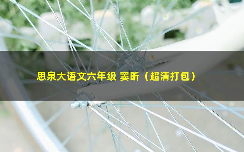 思泉大语文六年级 窦昕(超清打包)