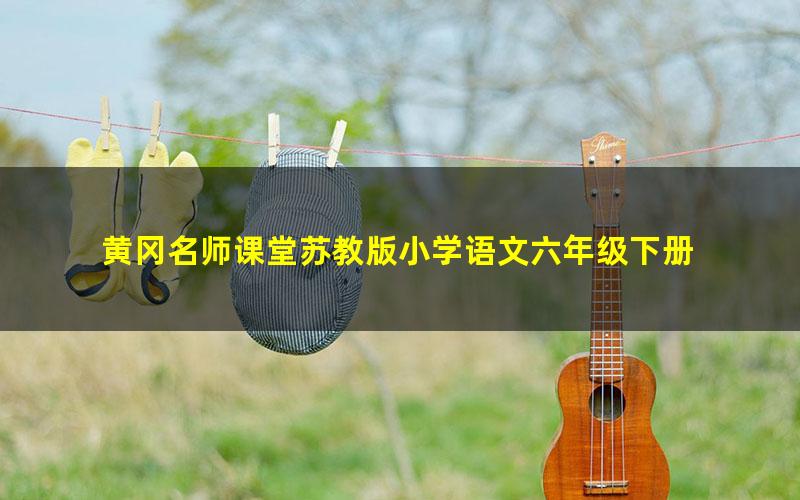 黄冈名师课堂苏教版小学语文六年级下册