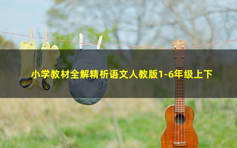 小学教材全解精析语文人教版1-6年级上下册(1.18G PDF)