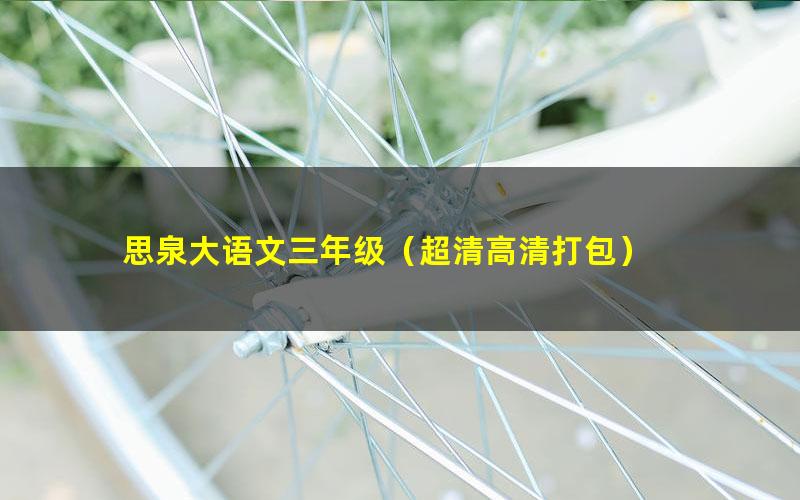 思泉大语文三年级(超清高清打包)