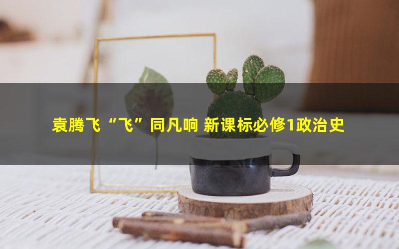 袁腾飞“飞”同凡响 新课标必修1政治史