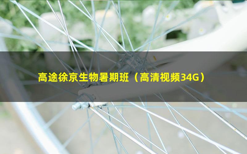 高途徐京生物暑期班(高清视频34G)