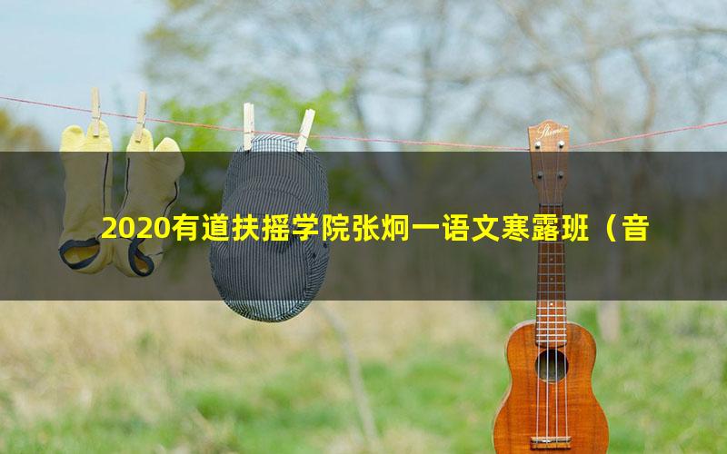 2020有道扶摇学院张炯一语文寒露班(音频课程)