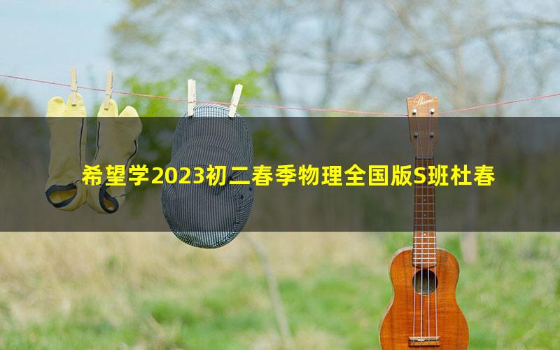 希望学2023初二春季物理全国版S班杜春雨(上部完结)