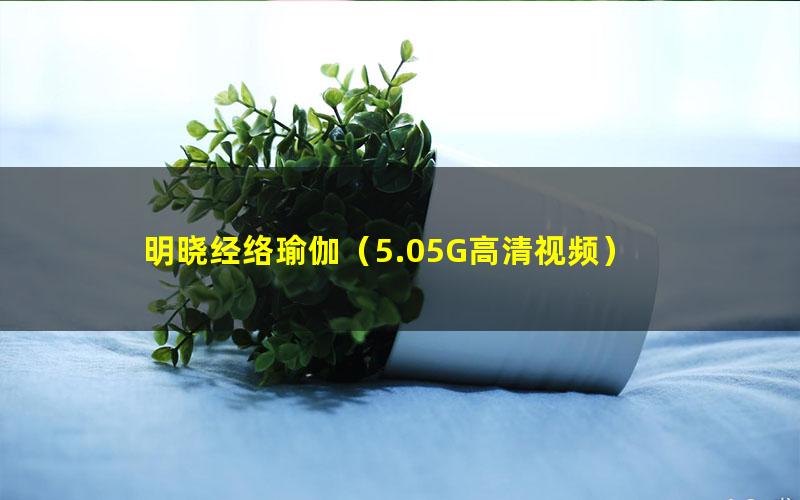 明晓经络瑜伽(5.05G高清视频)