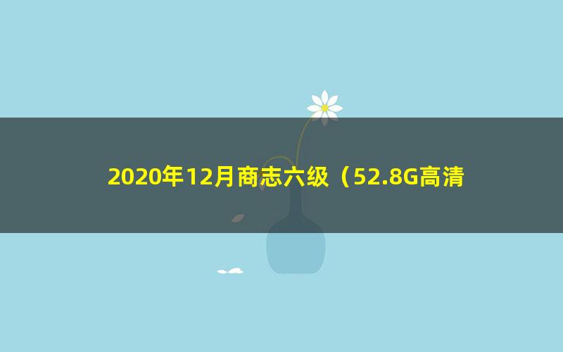 2020年12月商志六级（52.8G高清视频）