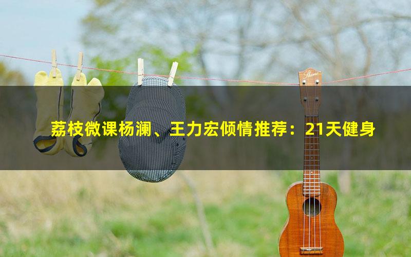 荔枝微课杨澜、王力宏倾情推荐:21天健身轻食计划,每天8分钟见证改变(3.70G超清视频)