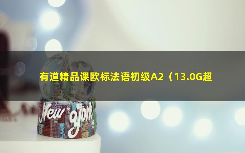 有道精品课欧标法语初级A2(13.0G超清视频)