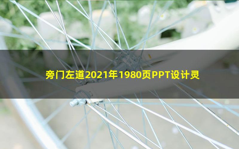 旁门左道2021年1980页PPT设计灵感手册(PPT模版)
