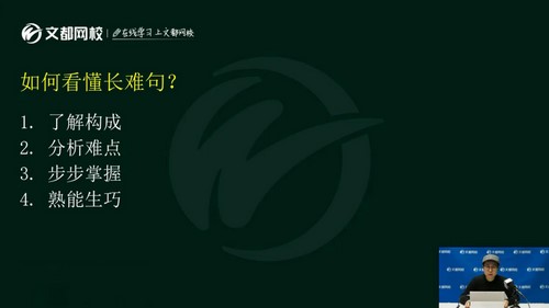 文都2022考研英语基础课程长难句精讲宋逸轩(1.24G高清视频)