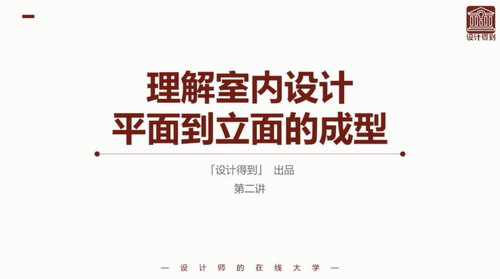 赵彬室内立面设计系统解析(高清视频)