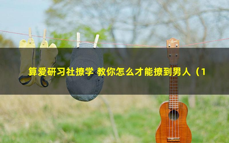 算爱研习社撩学 教你怎么才能撩到男人(17节)(2.48G高清视频)