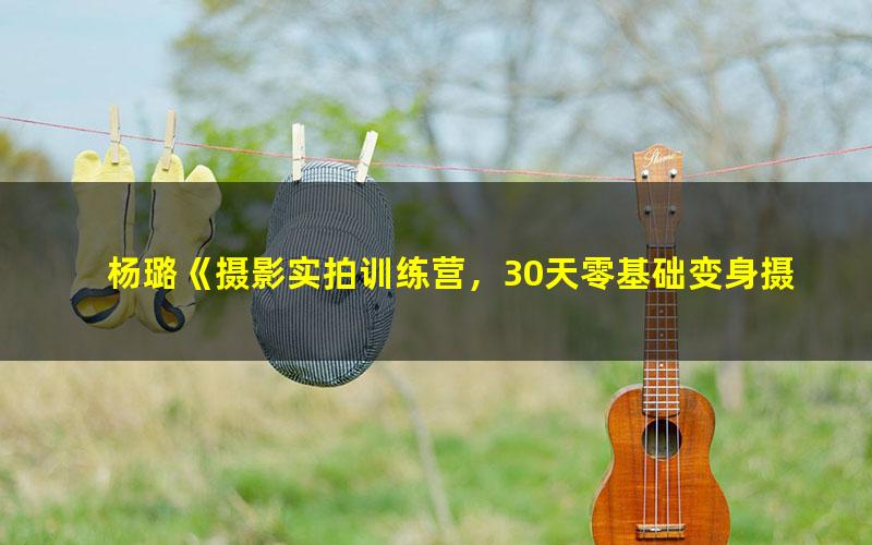 杨璐《摄影实拍训练营,30天零基础变身摄影达人》(完结)(超清视频)