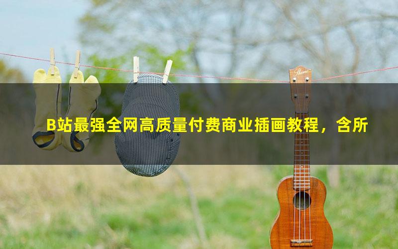 B站最强全网高质量付费商业插画教程,含所有风格