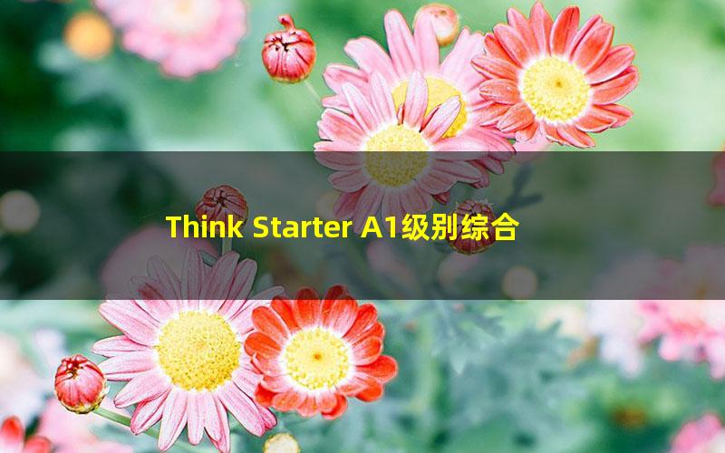 Think Starter A1级别综合主体课(英语)