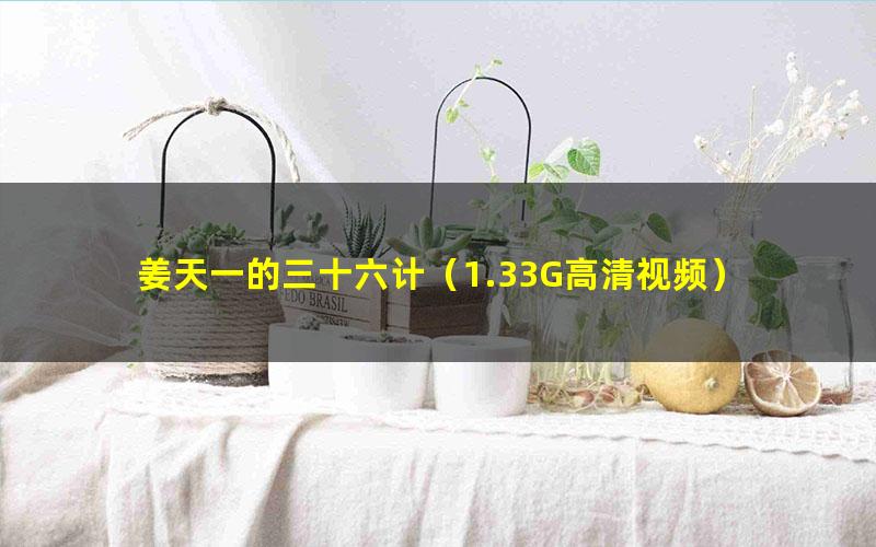 姜天一的三十六计(1.33G高清视频)