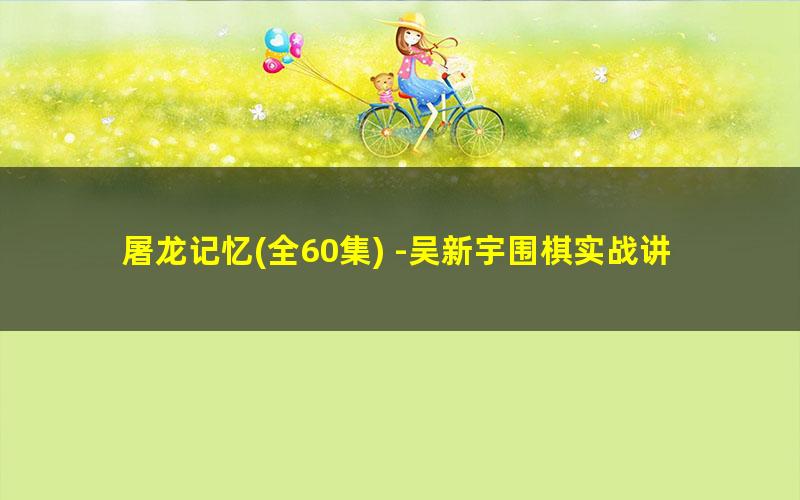屠龙记忆(全60集) -吴新宇围棋实战讲解mp4视频