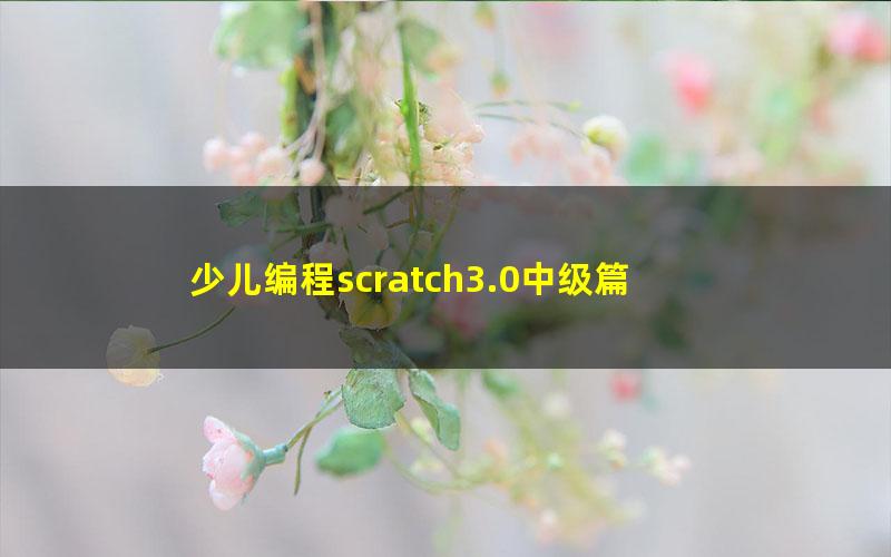 少儿编程scratch3.0中级篇