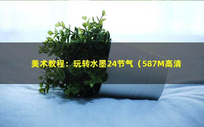 美术教程:玩转水墨24节气(587M高清视频)