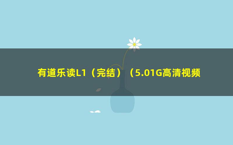 有道乐读L1(完结)(5.01G高清视频)