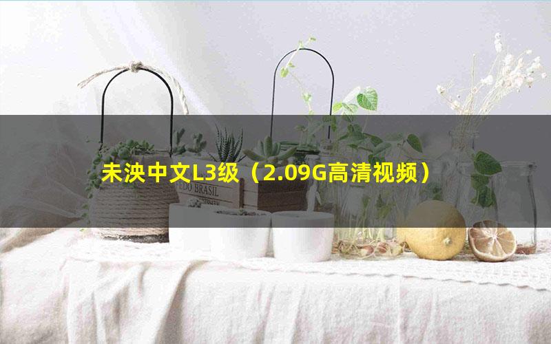 未泱中文L3级(2.09G高清视频)