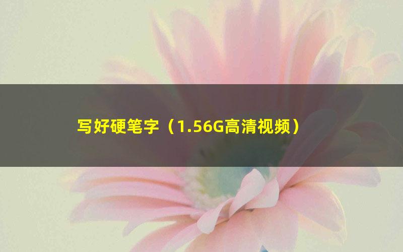 写好硬笔字(1.56G高清视频)