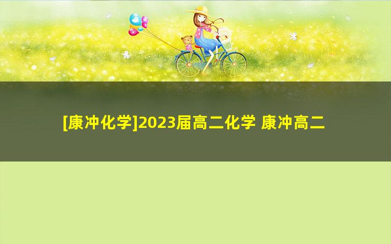 [康冲化学]2023届高二化学 康冲高二化学A+班-2022年秋季班