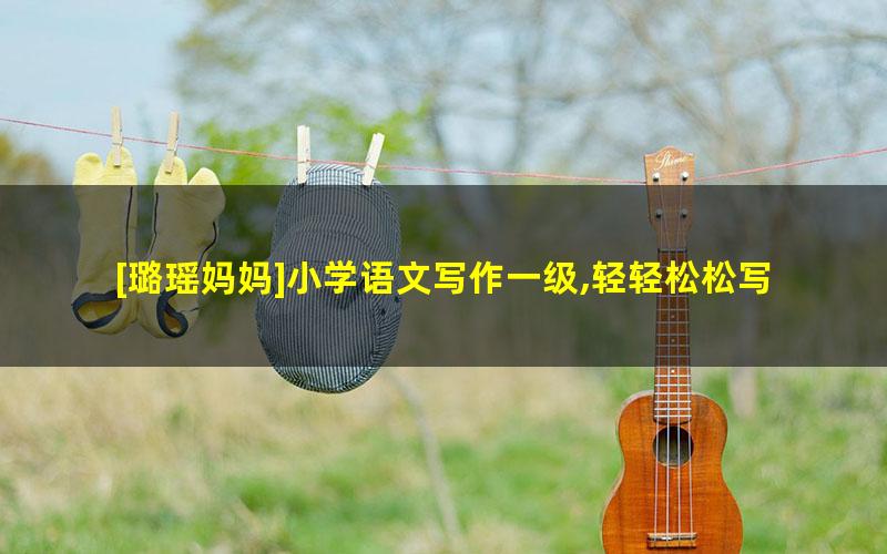 [璐瑶妈妈]小学语文写作一级,轻轻松松写好作文