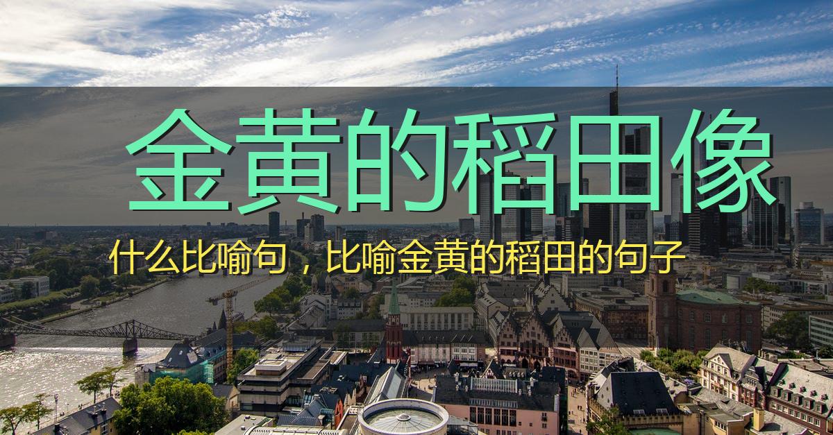 金黄的稻田像什么比喻句,比喻金黄的稻田的句子