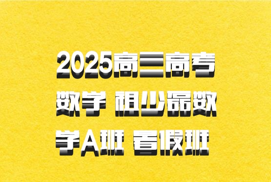 2025高三高考数学 祖少磊数学A班 暑假班 百度网盘