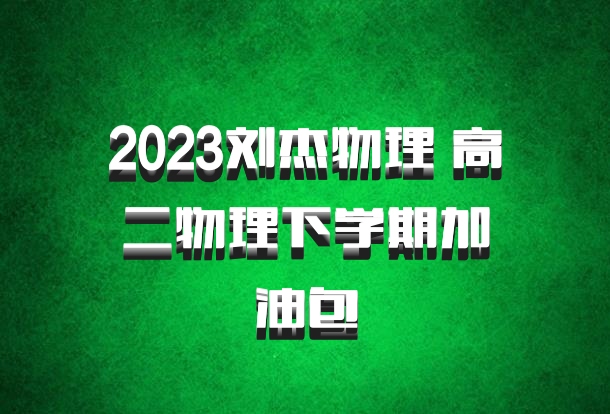 2023刘杰物理 高二物理下学期加油包