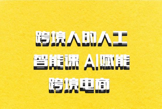 跨境人的人工智能课 AI赋能跨境电商 百度网盘