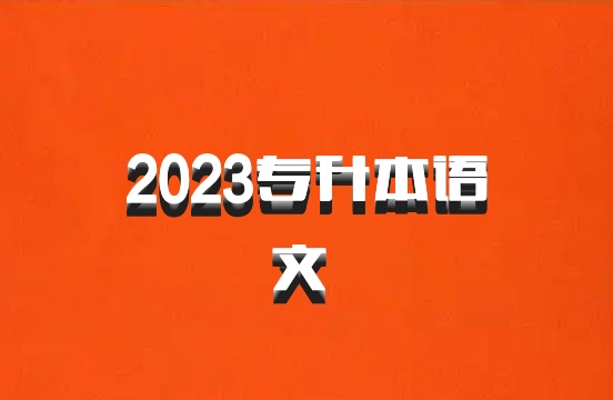 2023专升本语文 百度网盘