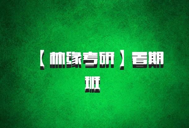 【林缘考研】暑期班 百度网盘